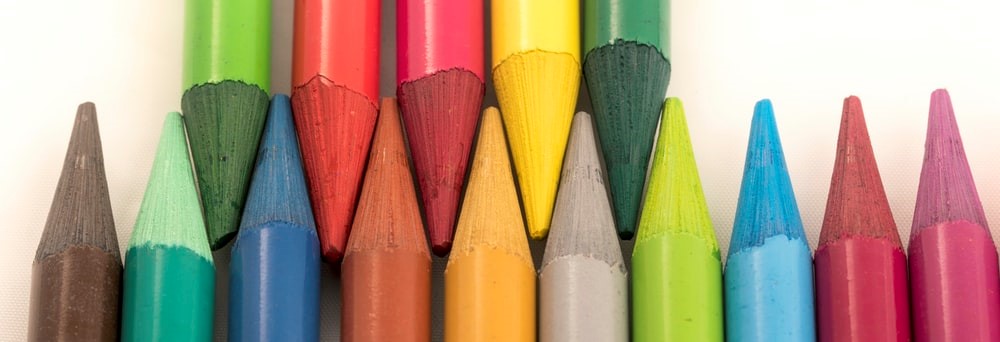 Farvede blyanter 